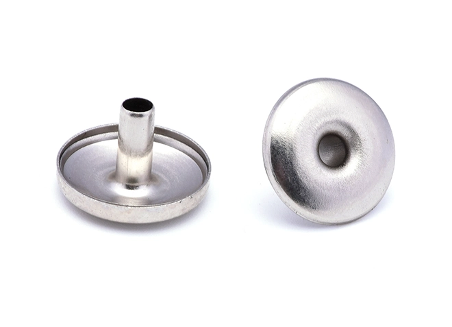 Tampa em forma de botão