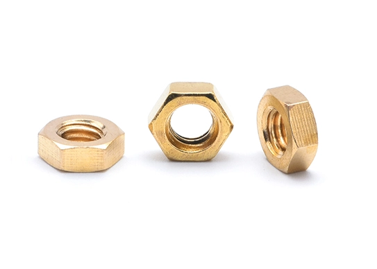 Porca Hexagonal Fina de Cobre